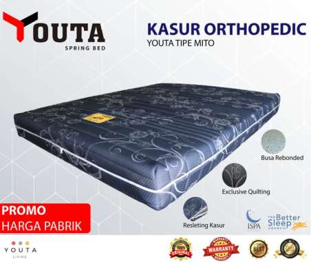 KASUR ORTHOPEDIC REBONDED YOUTA Ukuran 180 x 200 x 30