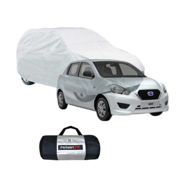 FUSION R Sarung Mobil Datsun GO Putih WATERPROOF Tasla Korean Import [ Cover Mobil Datsun GO ] - Ori