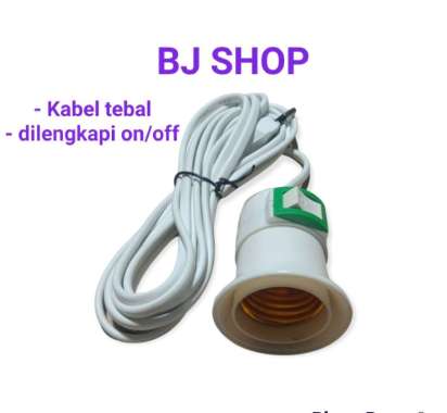 Fitting Lampu Gantung Kabel 3 Meter Saklar On-off / Fitting Lampu Jadi Kabel 3 Meter + Saklar