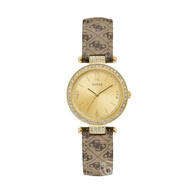 GUESS W-1230L2 Terrance Jam Tangan Wanita [Original] Brown/Gold