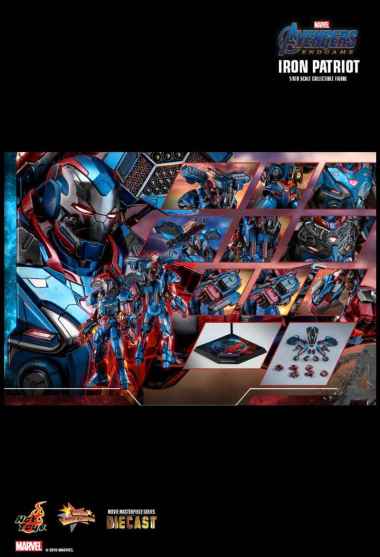 HOT TOYS MMS547D34 IRON PATRIOT AVENGERS ENDGAME