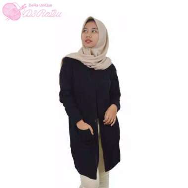 DIARRA Knitwear Long Cardigan Belle Premium / Cardigan Rajut Hitam
