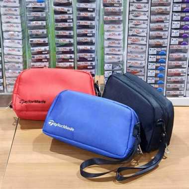 Golf Taylormade Pouch Ball Bag Hand Bag Tas Bola Premium Design Biru