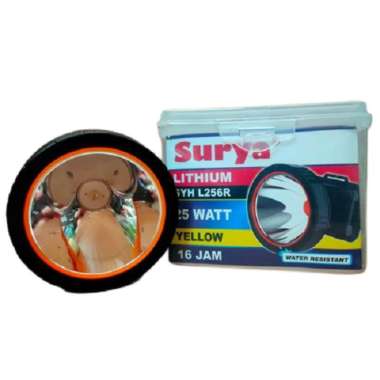Surya Senter Kepala Lampu Lithium LED Kuning 25 Watt - SYH L256R
