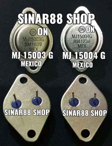 TR TRANSISTOR JENGKOL MJ15003/15004 MJ 15003 15004 MEXICO ORIGINAL ASLI