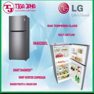 LG GN-B422SQCL KULKAS 2 PINTU GNB422SQCL GNB422 422SQCL KULKASINVERTER