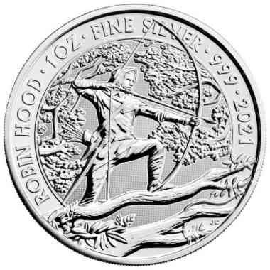 Koin Perak 1oz UK Robin Hood - Royal Mint 1 oz Silver Bullion Coin Inggris