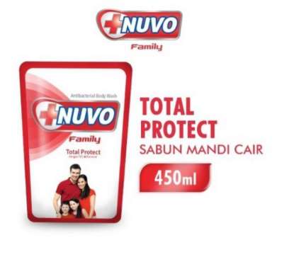 nuvo sabun cair warna merah