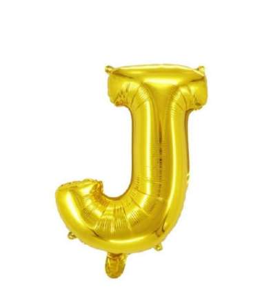 OEM ONE-C390 Balon Foil Huruf Gold A-Z Balon Foil Angka 0-9 / Ballon Foil Abjad Alphabet Angka Polos