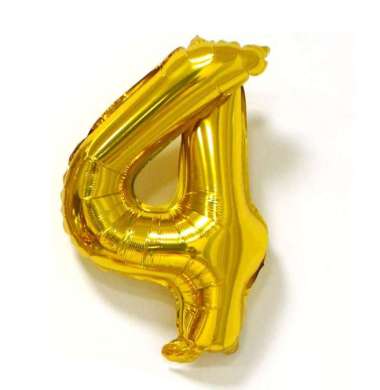OEM ONE-C390 Balon Foil Huruf Gold A-Z Balon Foil Angka 0-9 / Ballon Foil Abjad Alphabet Angka Polos