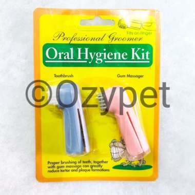 harga OZYPET Pet Dog Toothbrush and Gum Set Sikat Gigi Hewan Anjing Kucing multicolor Blibli.com
