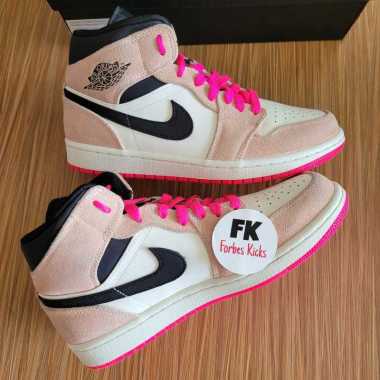 Air Jordan 1 Mid SE Crimson Tint || chicago black white toe light smoke grey