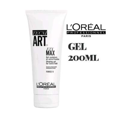 Gel Rambut LOREAL PROFESSIONNEL TECNI.ART FIX MAX HAIR GEL EXTRA STRONG 200 ML fixmax 200ml EXTRA ho