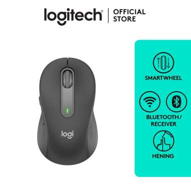 Logitech Signature M650 Mouse Wireless Bluetooth Silent Graphite