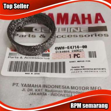 Asbes Packing Gasket Sambungan Knalpot Tengah Yamaha F1ZR F1 ZR Force 1 Original 4WH-E4714-00 - Mph0