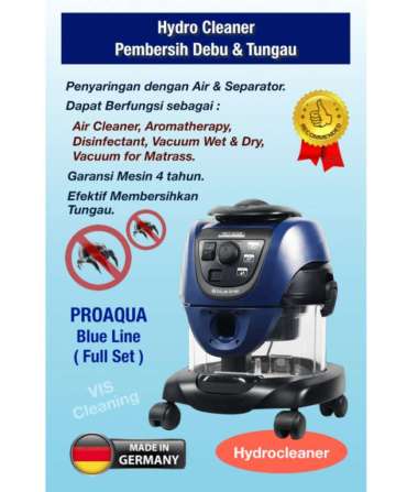 Hydrocleaner Pembersih Tungau & Debu Proaqua Blue Line (Full Set)