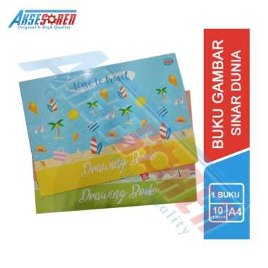 Buku Gambar Sinar Dunia [1 Buku / 10 Lembar] / Drawing Book Sidu A4 / Buku Sketsa Kaligrafi / Perala
