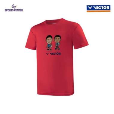 Kaos / Jersey Victor Ahsan Hendra T 20032 /T-20032 /T20032 D Red XXXL Red