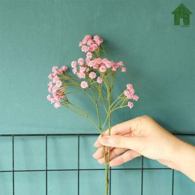 Bunga Artifisial - Bunga Simulasi Babybreath 90 Kuntum P65 Pink
