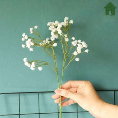 Bunga Artifisial - Bunga Simulasi Babybreath 90 Kuntum P65 Putih