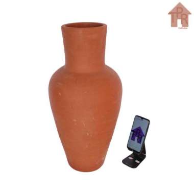 Terakota - Vas Tanah Liat / Guci Model Kepala Silinder T60