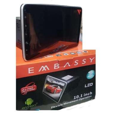 HU ANDROID EMBASSY ROTARY 10 INCH NEW - ANDROID MANUAL ROTARY Black