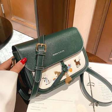 TAS SELEMPANG ANAK PEREMPUAN REMAJA 901/ KADO ANAK SLING BAG WANITA / TAS ANAK REMAJA IMPORT GREEN