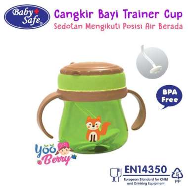 Baby Safe - Cup Weighted Straw JP019 Hijau