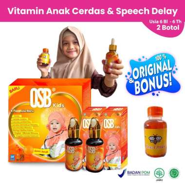 OSB Omar Smart Brain Vitamin Otak Kecerdasan Anak Osb Kapsul Vitamin Anak Biar Cerdas Vitamin Kids K