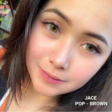 Softlens Top Gel Jace Normal Minus S.D 10.00 Softlens Minus Tinggi POP BROWN NORMAL