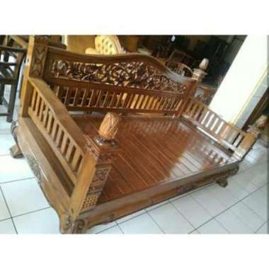 Mebel Jati Kursi Santai Bale Resban Kursi Panjang Ukir Bangku Santai Jati Jepara