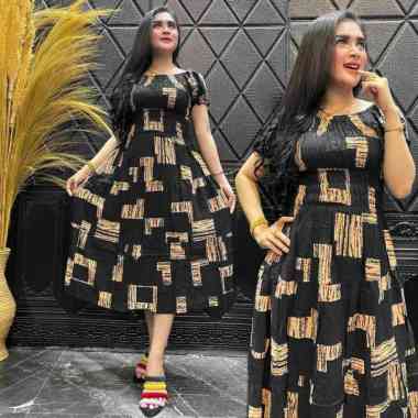 Baju Daster Smoke Kotak Daster Kekinian Rayon Premium Dress Wanita Lengan Pendek Baju Wanita Kekinia