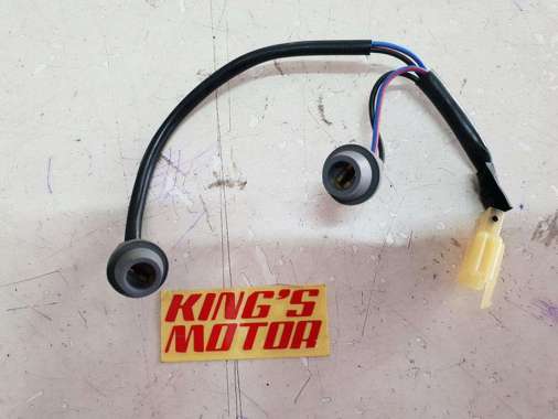 Fitting, Soket, Lampu Sore, Senja, 2 Cabang Asli Yamaha Hitam