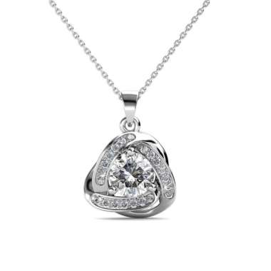 Her Jewellery Galaxy Pendant Kalung - Crystals from Rose Gold