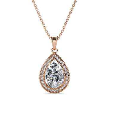 Iconic Pear Pendant Purple - Kalung Crystal by Her Jewellery Aquamarine RG