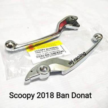 Handle Rem Scoopy 2018 Ban Donat Krom Original SYS Silver