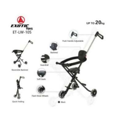 Magic Stroller Exotic ET-LW-105 Baby Stroller LW105 LW 105 Roda Tiga
