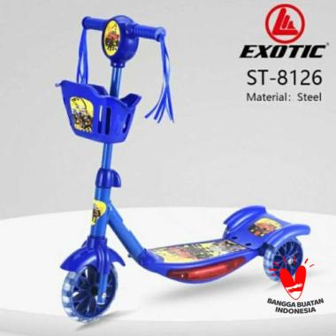 SCOOTER SKUTER OTOPED ANAK EXOTIC ST-8126 ST 8126 Blue
