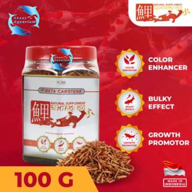 MAGGOT SENTAKU KOI 100GR MAGGOT KERING SUPLEMEN PAKAN IKAN