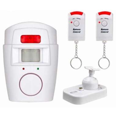 Alarm Anti Maling Infrared Pir Sensor Gerak 2 Remote