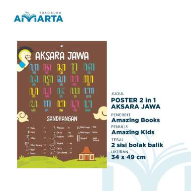 Poster Edukasi Anak - Aksara Jawa