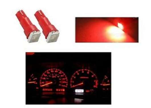 Lampu LED T5 - Lampu T5 LED Panel AC, Speedometer Dashboard Mobil Motor Merah