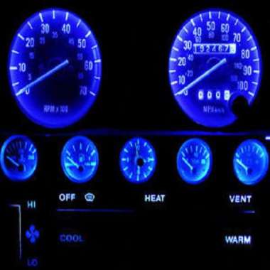 Lampu LED T5 - Lampu T5 LED Panel AC, Speedometer Dashboard Mobil Motor Biru