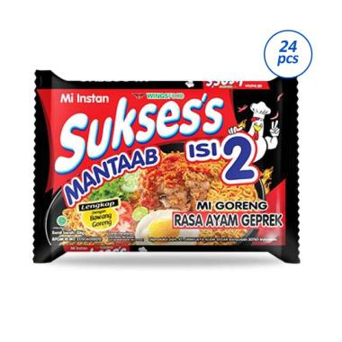 SUKSESS Mie Instan Goreng Ayam Geprek [24 Pcs x 126g]