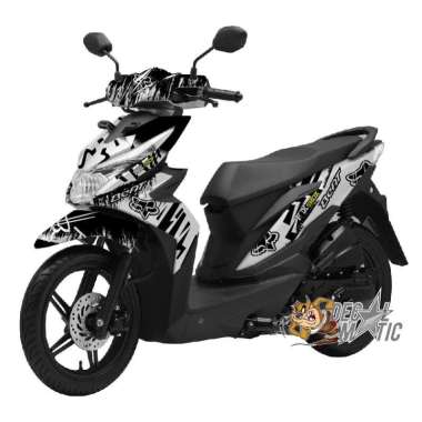 Stiker Full Body Beat Beat Karbu FI FI ESP Beat Deluxe Street Sticker full FOX BEAT KARBU PUTIH