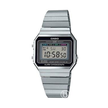 CASIO A700WG Vintage Classic Super Slim Jam Tangan Wanita [Original] Silver