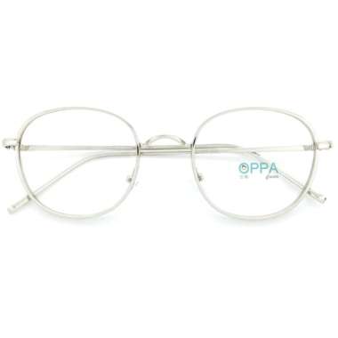 Oppa Glasses OPPA OP44 SV Minus Gaya Frame Kacamata Kotak Unisex- Silver