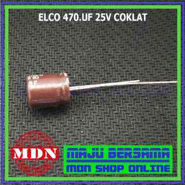 Elco 470Uf 25V - Kapasitor 470Uf 25V