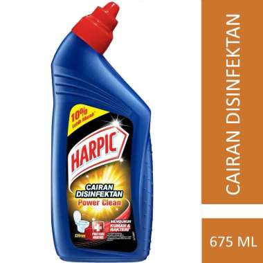 HARPIC Cairan Disinfektan dan Pembersih Toilet Power Clean Citrus [675 mL] Citrus