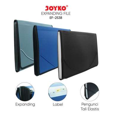 Expanding File Map Harmonika Joyko EF-2538 Grey
